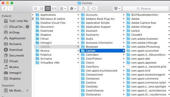 Come cancellare cache su Mac